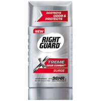 Right Guard Xtreme Odor Combat Antiperspirant & Deodorant Invisible Solid Surge 2.6 oz.(pack of 4)
