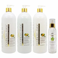 Dominican Magic Nourishing Shampoo & Conditioner & Moisture Lock Leave on 32oz & Thermal Protector Hair Spray 6oz