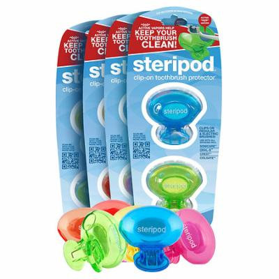 Steripod Toothbrush Sanitizers Assorted Colors 2.0 ea(pack of 6)