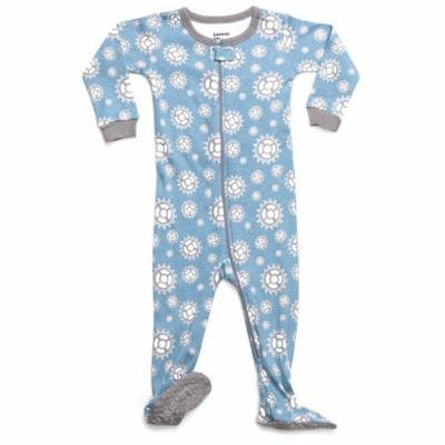 Leveret Organic Cotton Gears Footed Pajama Sleeper 2 Years