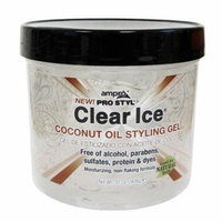 Ampro Pro Styl Clear Ice Coconut Oil Hair Styling Gel, 32 Oz, 3 Pack