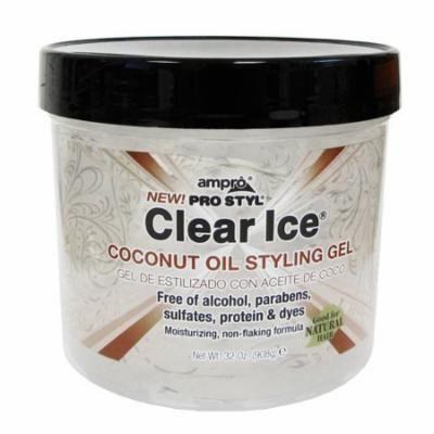 Ampro Pro Styl Clear Ice Coconut Oil Hair Styling Gel, 32 Oz, 3 Pack