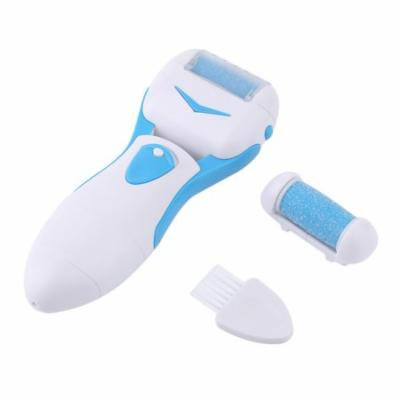 Recha rgeable Battery Powered Foot File Pedicure Machine Callus Remover With Replacement Roller Head Personal Care