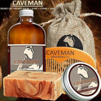 Caveman Beard Oil, Balm, Soap and Comb Kit - Leave in Conditioner Scent: Virgin Patchouli