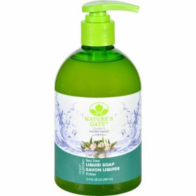 Natures Gate HG1713429 12.5 oz Hand Soap, Liquid - Tea Tree
