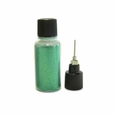 Lily Pad Green: 10 grams Super Fine Cosmetic Body Safe Glitter for Henna in Precision Poof Bottle