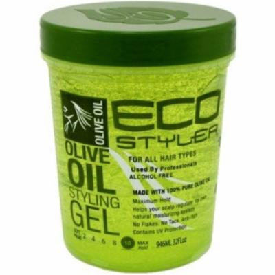 4 Pack - ECOCO Eco Style Gel, Olive 32 oz
