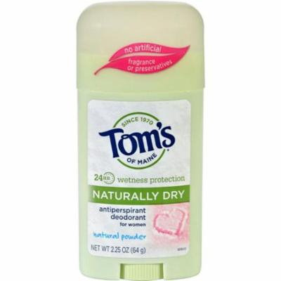 Toms of Maine HG1082791 2.25 oz Womens Antiperspirant Deodorant Natural Powder - Case of 6