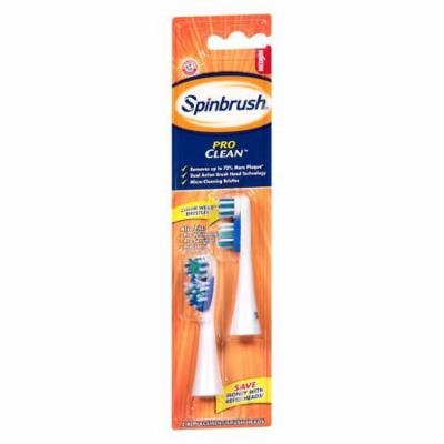 SpinBrush by Arm & Hammer Pro Clean Replacement Brush Heads Medium 2.0 ea(pack of 2)