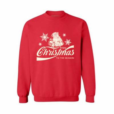 Awkward Styles Enjoy Christmas Tis the Season Christmas Sweatshirt Xmas Holidays Funny Santa Ugly Christmas Sweater Holiday Sweatshirt Christmas Sweater Party Christmas Sweatshirt for Men for Women