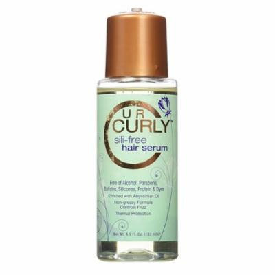 U R Curly Silicone-Free Hair Serum For Controls Frizz, 4.5 Oz, 6 Pack