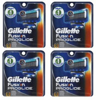 Gillette Fusion ProGlide Refill Cartridge Blades, 32 count , (4 pack of 8) + Old Spice Deadlock Spiking Glue, Travel Size, .84 Oz
