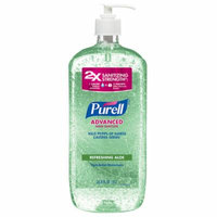 Purell Advanced Hand Sanitizer, Pump, Aloe 33.8 oz(pack of 3)