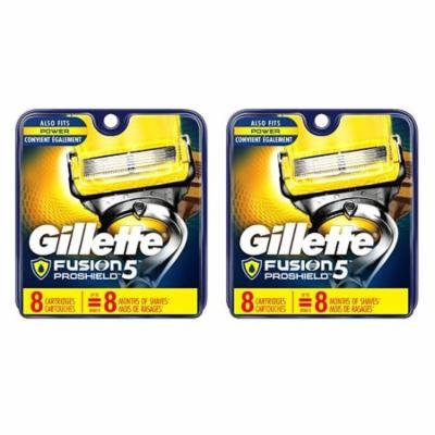 Gillette Fusion Proshield Cartridges, 8 Ct (Pack of 2) + Curad Dazzle 25 Ct. Bandages