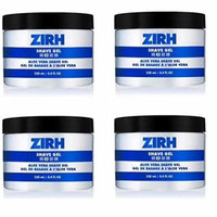 Zirh Shave Cream, #2 Aloe Vera Shave Cream, 8.4 Oz (Pack of 4) + Schick Slim Twin ST for Dry Skin