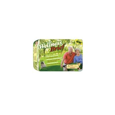 Wellness Brief Original Adult Diaper, Large 36'' to 46'' Waist Bag of 20 4 Pack
