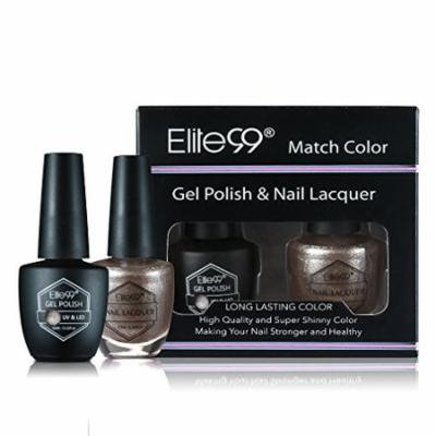 Elite99 Nail Art Set of 2PCS Gel Polish & Nail Lacquer with Beautiful Gift Box Mutil Colour Shiny Fashion Long-lasting Manicure Soak-off 10ML 1591-Oh What A Knight