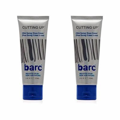 Barc Cutting Up, Unscented Shave Cream, 2 Oz (Pack of 2) + Schick Slim Twin ST for Sensitive Skin