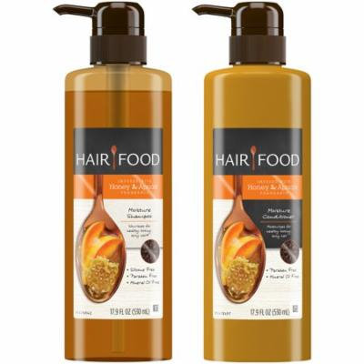 Clairol Hair Food Infused with Honey Apricot Fragrance Shampoo & Conditioner Set 2 pc Pack