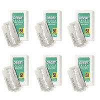 Derby Extra Double Edge Blades, 5 ct. (Pack of 6) + 3 Count Eyebrow Trimmer