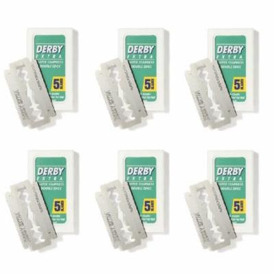 Derby Extra Double Edge Blades, 5 ct. (Pack of 6) + 3 Count Eyebrow Trimmer
