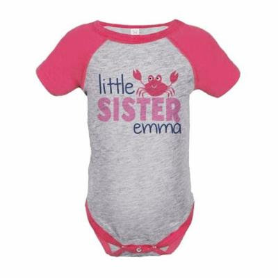 Custom Party Shop Little Sister Summer Raglan Onepiece - 12 Months