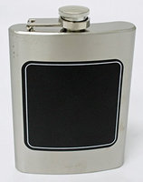 Perfect Life Ideas 8 Oz Stainless Steel Liquor Hip Flask with Chalkboard Front Novelty Flask