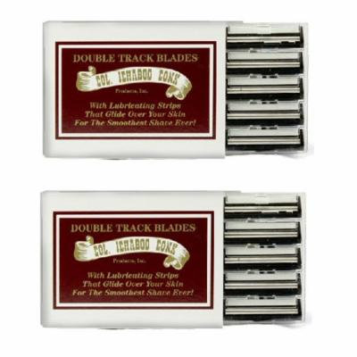 Colonel Ichabod Conk Trac II Razor Blades 10 ct. (Pack of 2) + Old Spice Deadlock Spiking Glue, Travel Size, .84 Oz