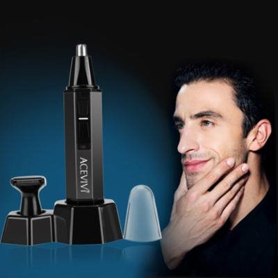 Professional Waterproof Heavy Duty Stainless Steel Nose Hair Trimmer with LED light HITC
