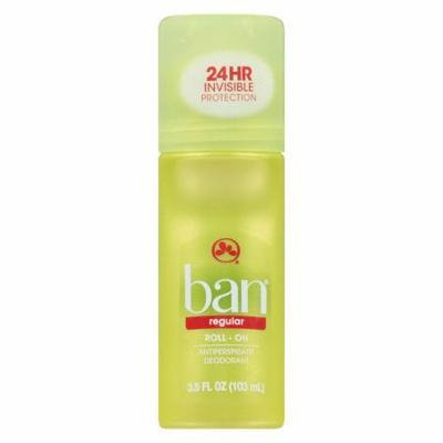 Ban Roll-On Antiperspirant & Deodorant Regular 3.5 fl oz(pack of 12)