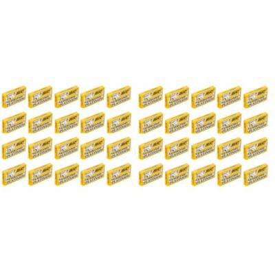 BIC Chrome Platinum Double Edge Safety Razor Blades, 200 Count + Scunci Black Roller Pins, 18 Pcs