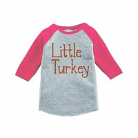 Custom Party Shop Baby's Happy Thanksgiving Pink Raglan - 3T