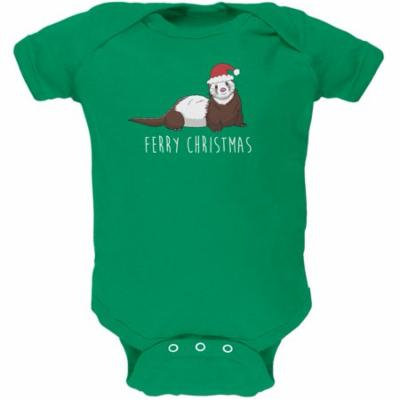 Ferry Merry Christmas Ferret Soft Baby One Piece