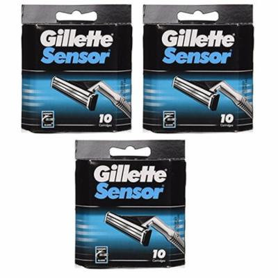 Gillette Sensor Blade Refill Cartridges 30-Count + Old Spice Deadlock Spiking Glue, Travel Size, .84 Oz