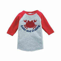 Custom Party Shop Cute and Crabby Summer Raglan Tee - 4T