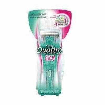 Schick Quattro for Woman GO Razor Handle + Old Spice Deadlock Spiking Glue, Travel Size, .84 Oz