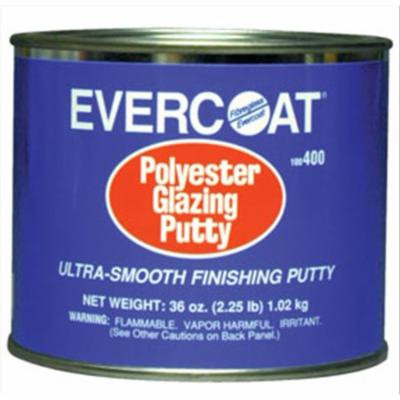 Polyester Glazing Putty, 1-Quart Fibre Glass-Evercoat 400 FIB