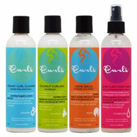 Curls Creamy Curl Cleanser & Coconut Curlada Conditioner & Creme Brule + Lavish Curls Moisturizer
