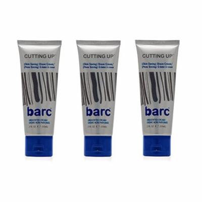 Barc Cutting Up, Unscented Shave Cream, 2 Oz (Pack of 3) + Schick Slim Twin ST for Dry Skin