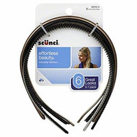 Scunci 6pk Mixed Headband Size 6pk Scunci Mixed Headbands 6pk, BLANK By Ln