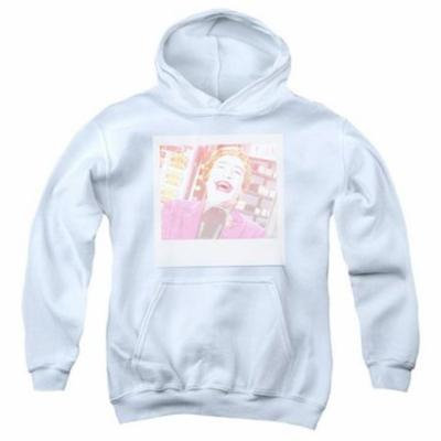 Trevco Batman Classic Tv-Captured - Youth Pull-Over Hoodie - White, Large
