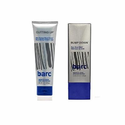 Barc Cutting Up, Unscented Shave Cream, 6 Oz + Barc Bump Down Razor Bump Relief, Alcohol-Free, Unscented Lotion, 3.34 Oz + Schick Slim Twin ST for Dry Skin