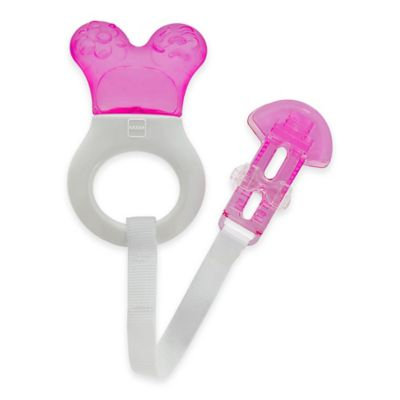 MAM Mini Teething Cooler and Clip - Pink - 2+ Months
