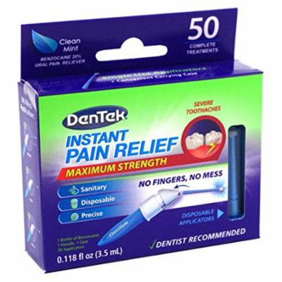 2 Pack - DenTek Adult Instant Pain Relief Kit Maximum Stregnth, 50 Each