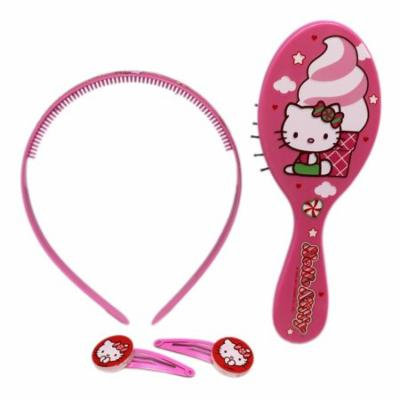 Hello Kitty Sweet Treat Themed Girls Hair Care Accessory Set (3pc)