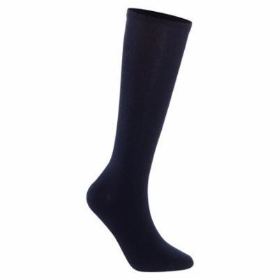 Lian LifeStyle Unisex Children 4 Pairs High Crew Combed Cotton Socks Medium (9Y-12Y) Navy