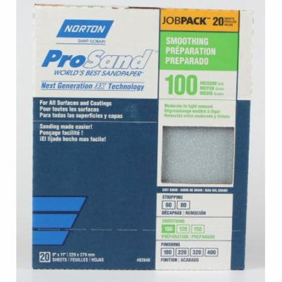 Norton 50612-038 ProSand Sandpaper, 100 Grit
