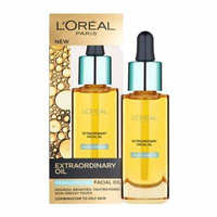 L'Oreal Paris Nutri Gold Extraordinary Facial Oil for Dry Skin, 1 Oz (30ml) + Beyond BodiHeat Patch, 1 Ct