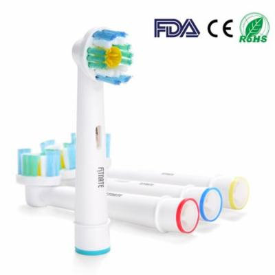 4pc Fitnate Electric Toothbrush Replacement Heads for Oral B PRO Bright Braun Generic 3D White