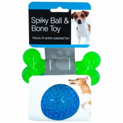 Eros KOLOF882 Spiky Ball & Bone Dog Toy Set - Case of 6